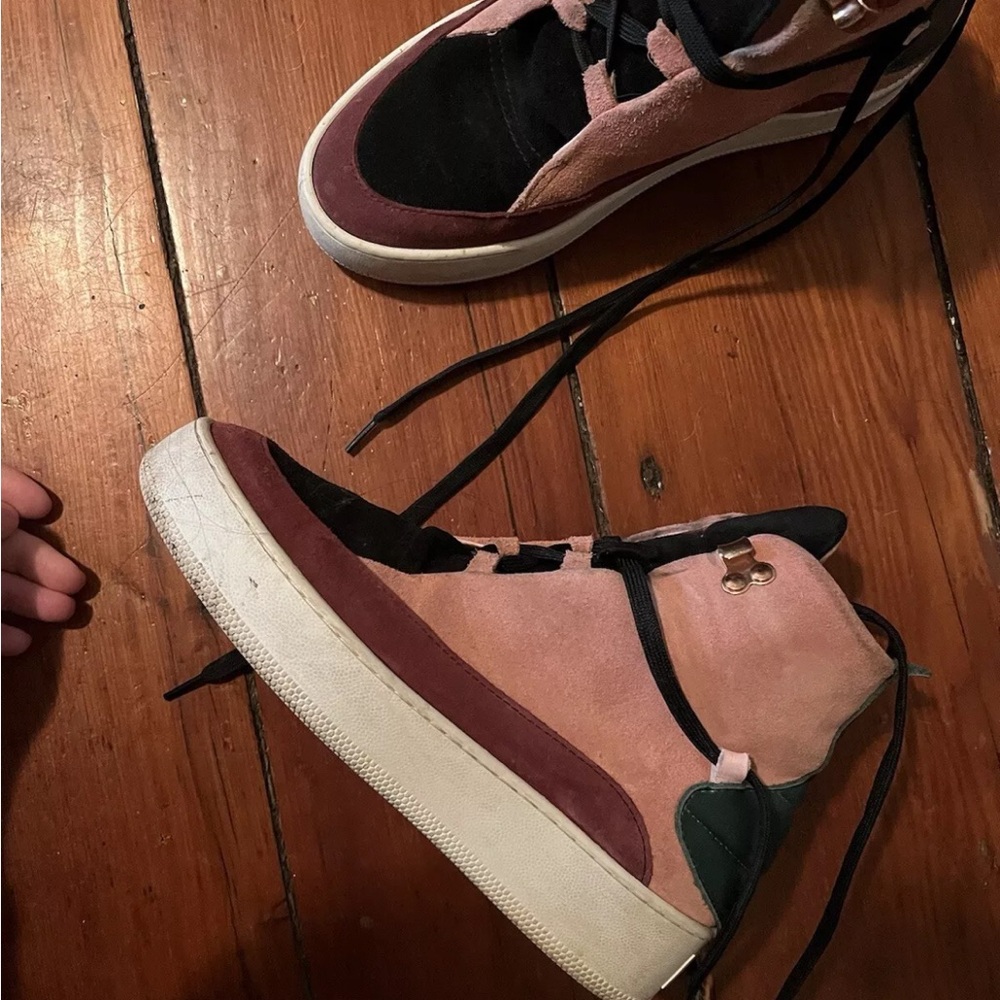 Unique filling pieces, handmade sneakers